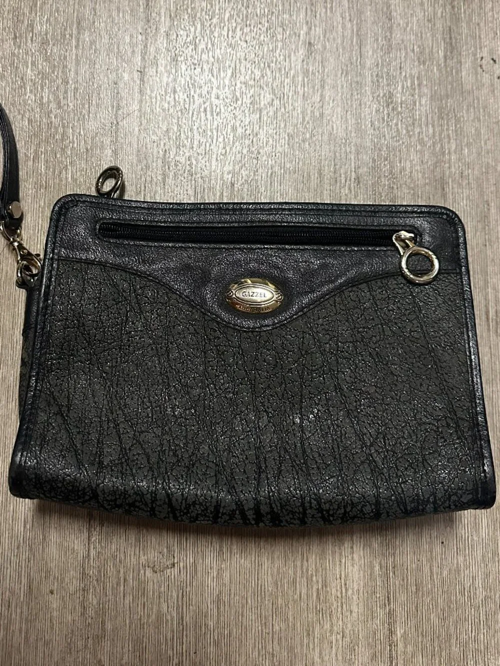 Vintage Gazzel Kangaroo Leather Wristlet Pouch Purse Handbag